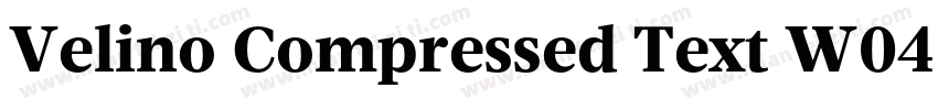 Velino Compressed Text W04 Blk字体转换